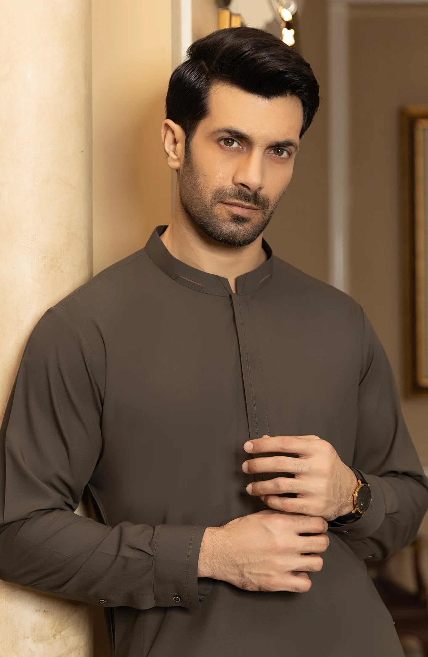 Brown Shalwar Kameez