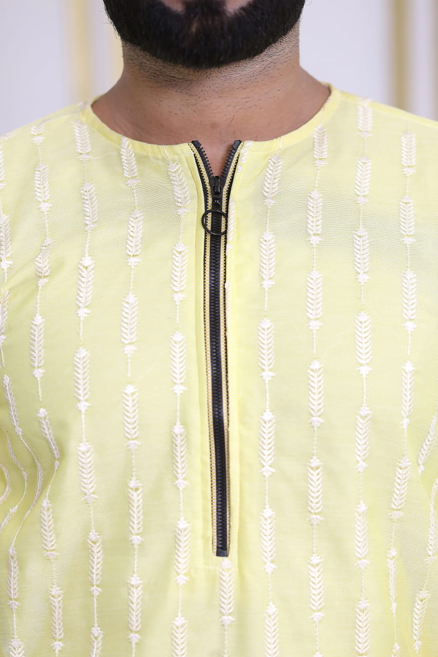 Lemon Color Kurta Pajama