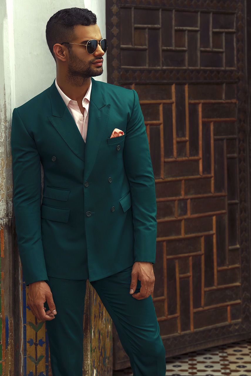 Sea Green 2 Piece Suit