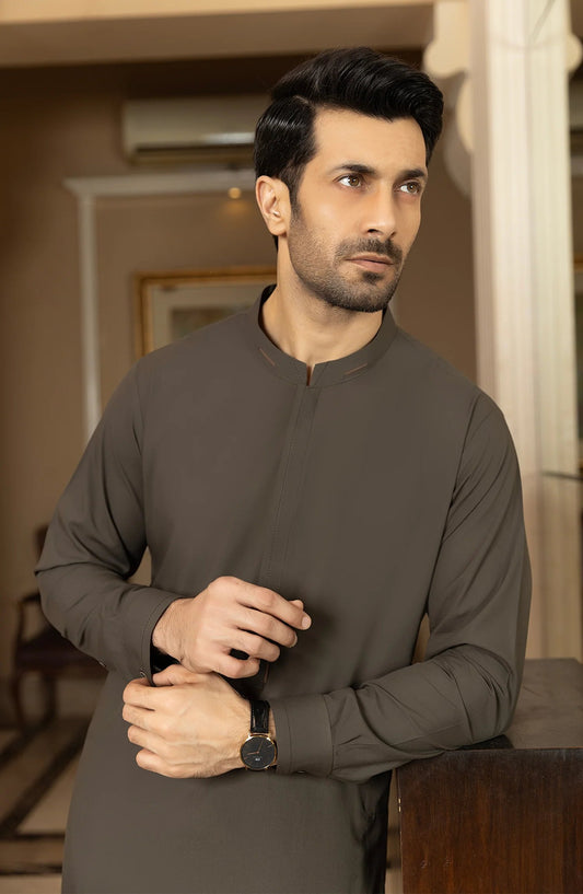 Brown Shalwar Kameez